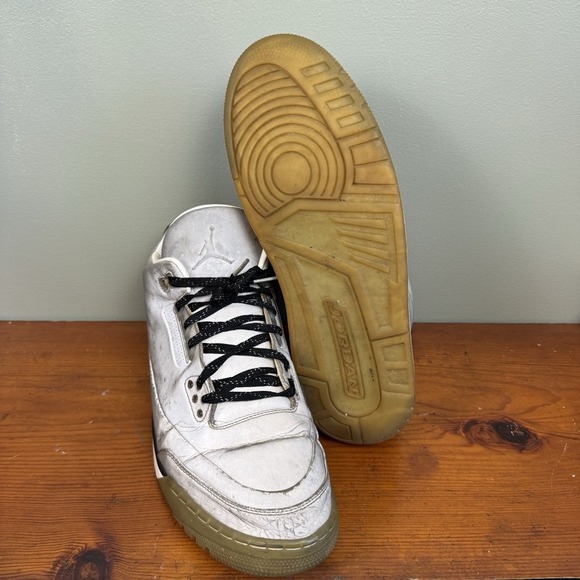 Nike Jordan Retro 3 5lab3 Silver‎ 3M Reflective Sneaker Shoes Sz. 12